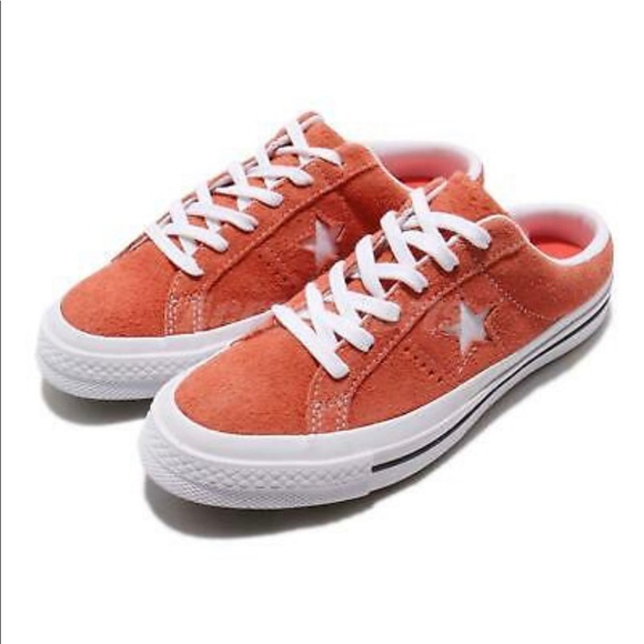 Converse One Star Mule Rush Coral Black Slip On - Picture 2 of 8